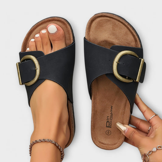 Damen Sandalen | Slip-On mit Schnalle