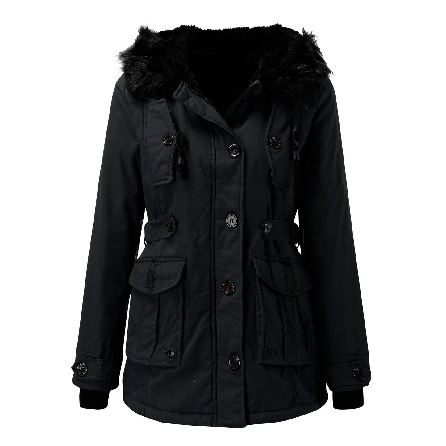 Winterjacke Damen Eleganter Wintermantel | Lang