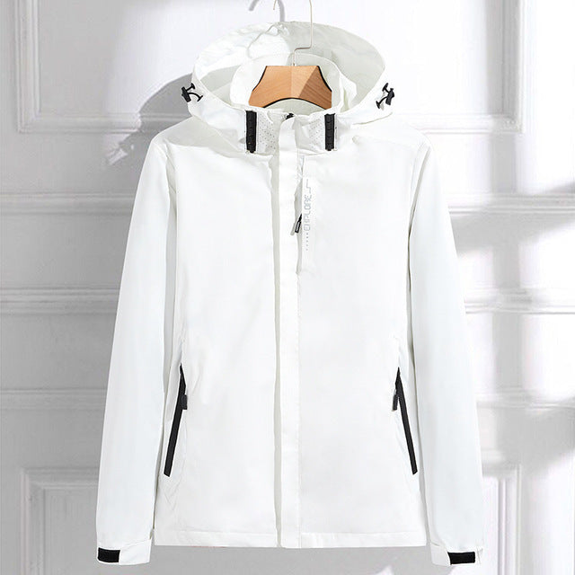 Damen Softshell-Regenjacke mit Kapuze | Winddicht & Leicht
