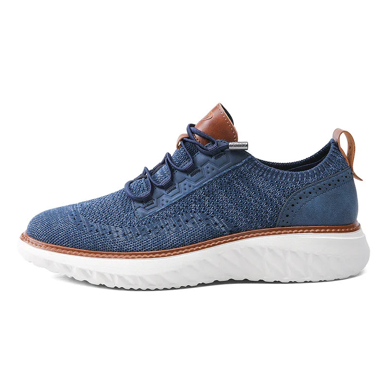 Herren Sneaker | Struktur Strick mit Profilsohle