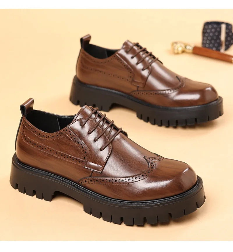 Herrenschuhe | Dekoratives Lochmuster