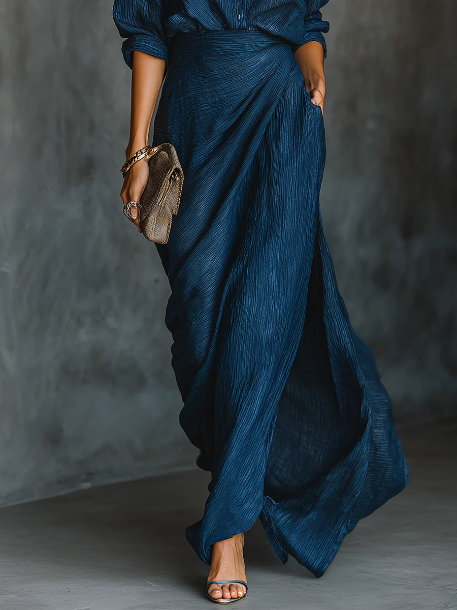 Damen Zweiteiler | Bluse und Langer Rock
