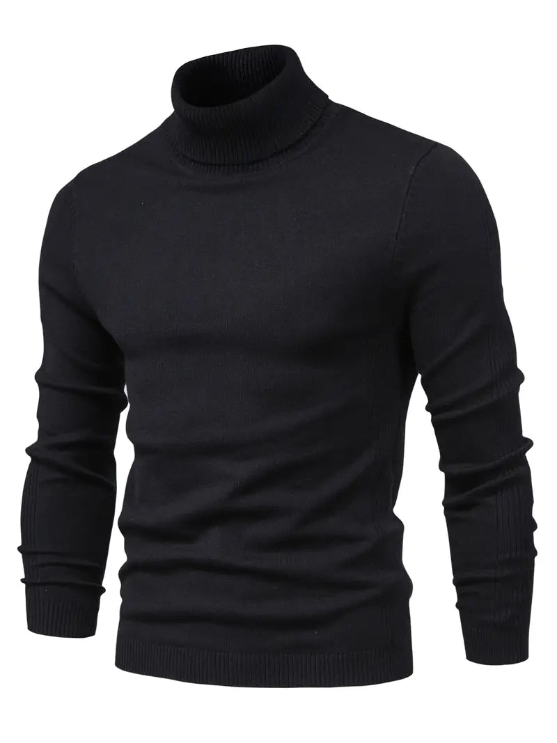 Pullover Herren Strick Mit Rollkragen | Langarm Für Alltag Und Freizeit
