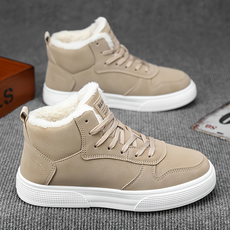 Winterschuhe Herren Stiefel | Knöchelhoch Sneaker-mit Schnürung