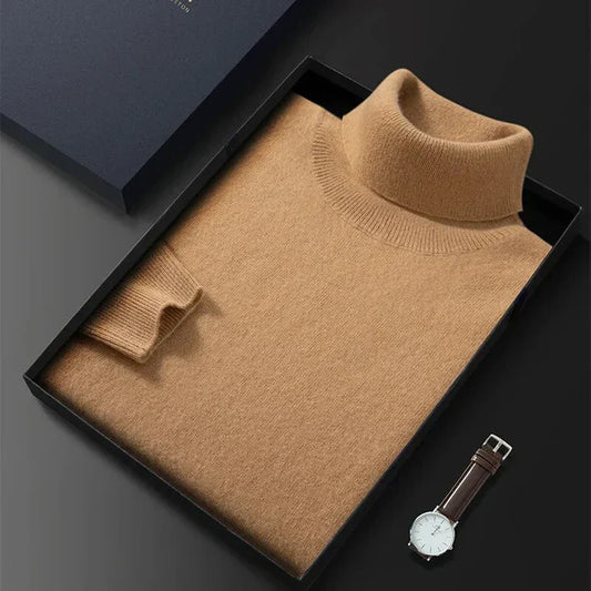 Pullover Herren Rollkragen | Langarm Freizeitmode