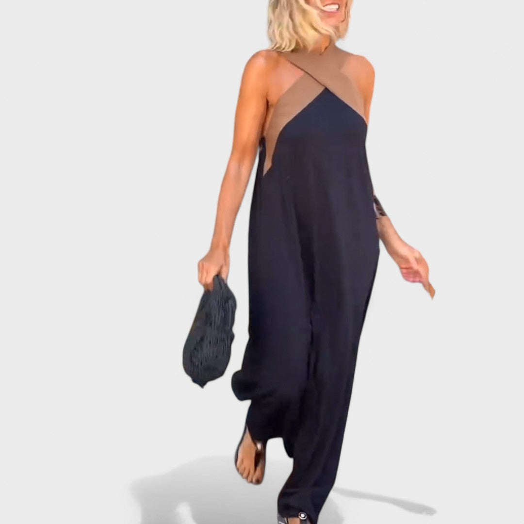 Damen Kleid | Kreuzträger Ärmellos Maxi