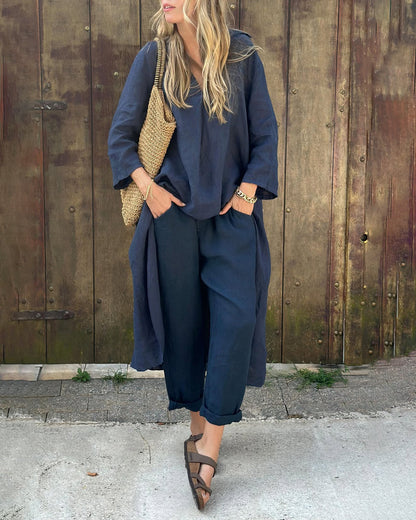 Damen-Zweiteiler | Langarm Top und Hose