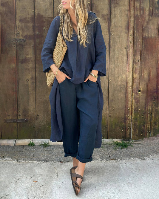 Damen-Zweiteiler | Langarm Top und Hose