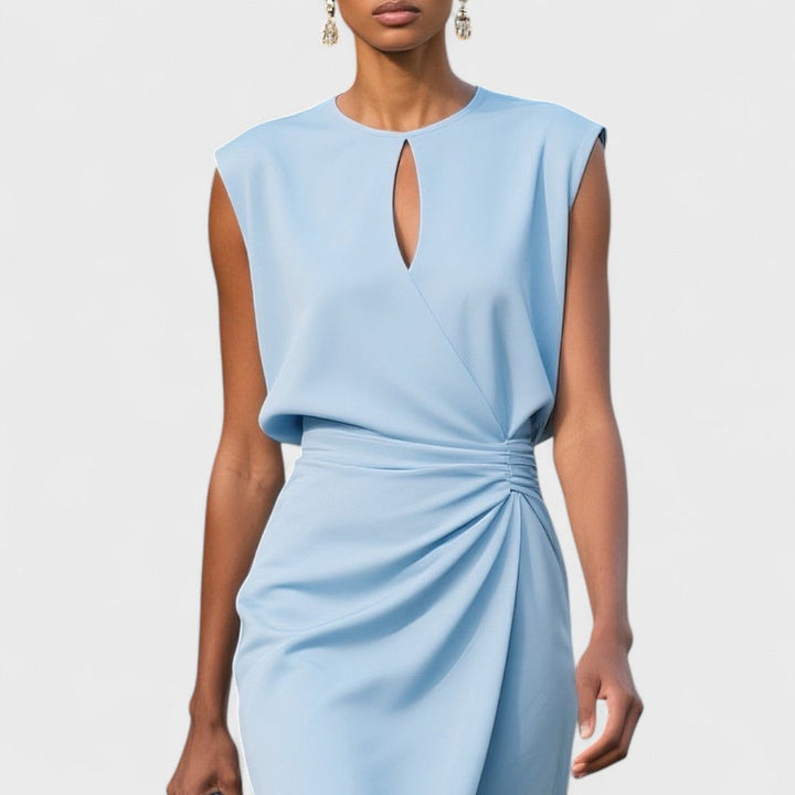 Damen Kleid | Keyhole Drapiert Midi