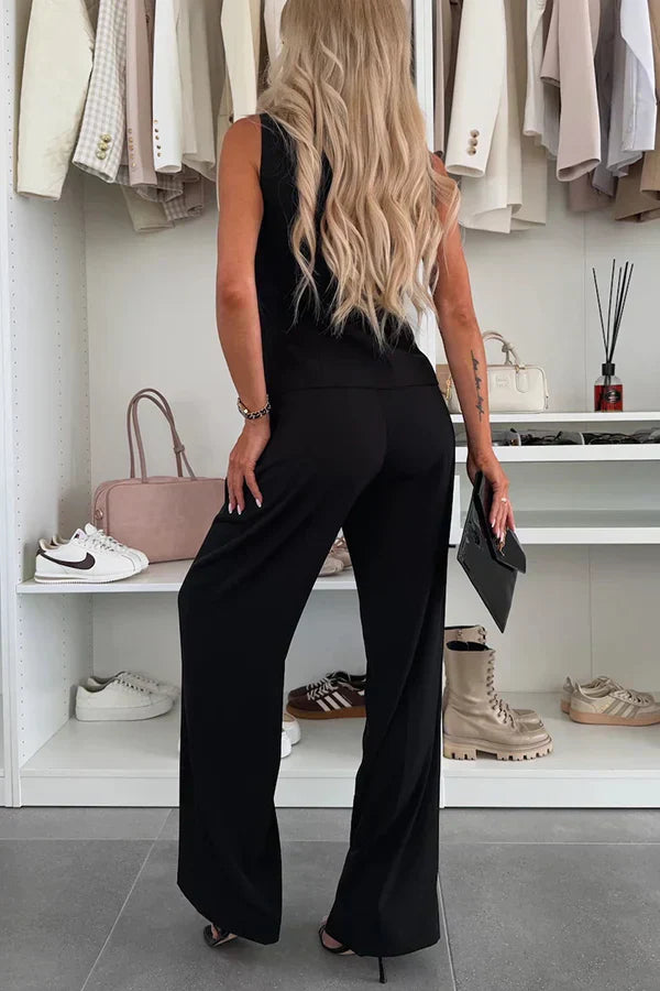 Damen-Zweiteiler | Ärmellose Weste und Hose