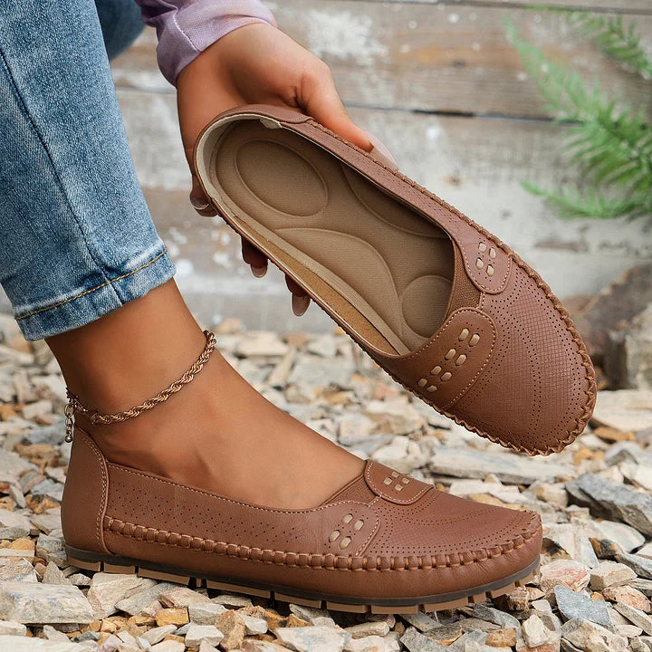 Damen Loafer | Slip-On mit Ziernaht