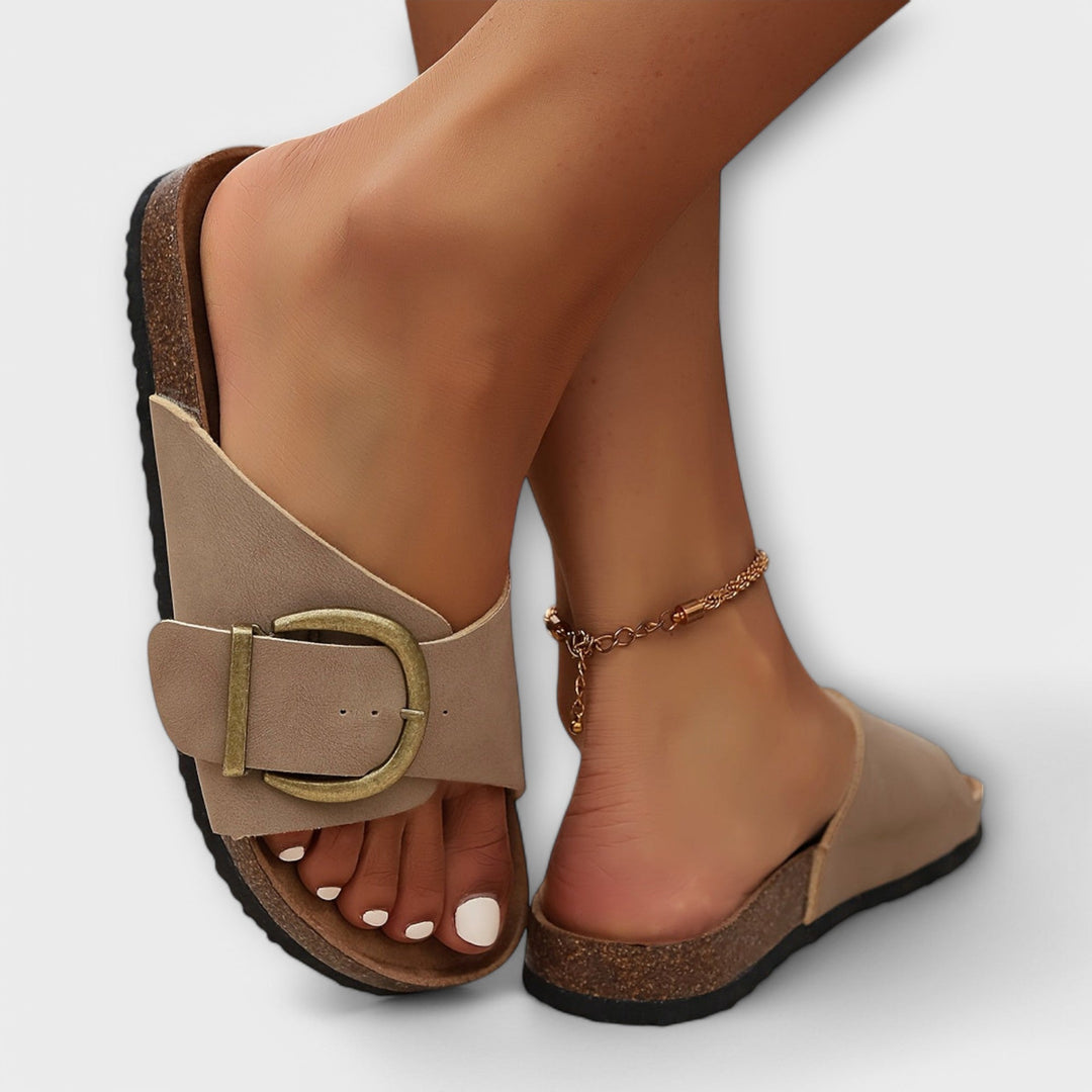Damen Sandalen | Slip-On mit Schnalle