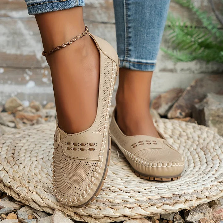 Damen Loafer | Slip-On mit Ziernaht