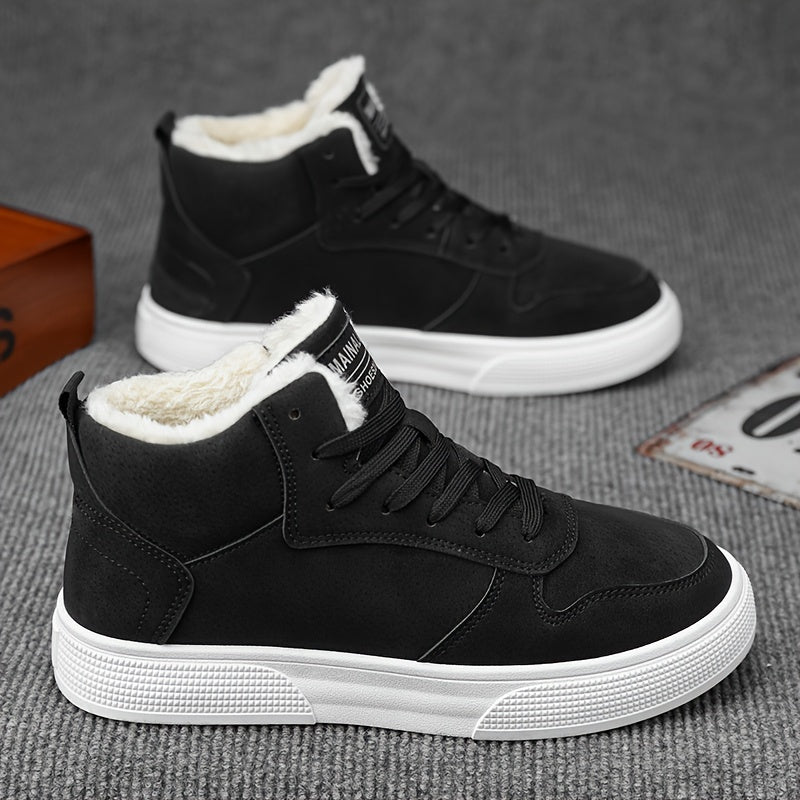 Winterschuhe Herren Stiefel | Knöchelhoch Sneaker-mit Schnürung