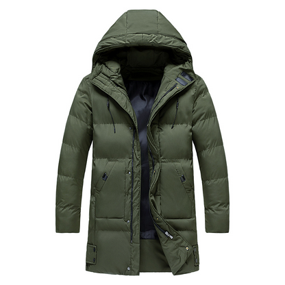 Winterjacke Herren Langer Parka | Wattiert und Warm