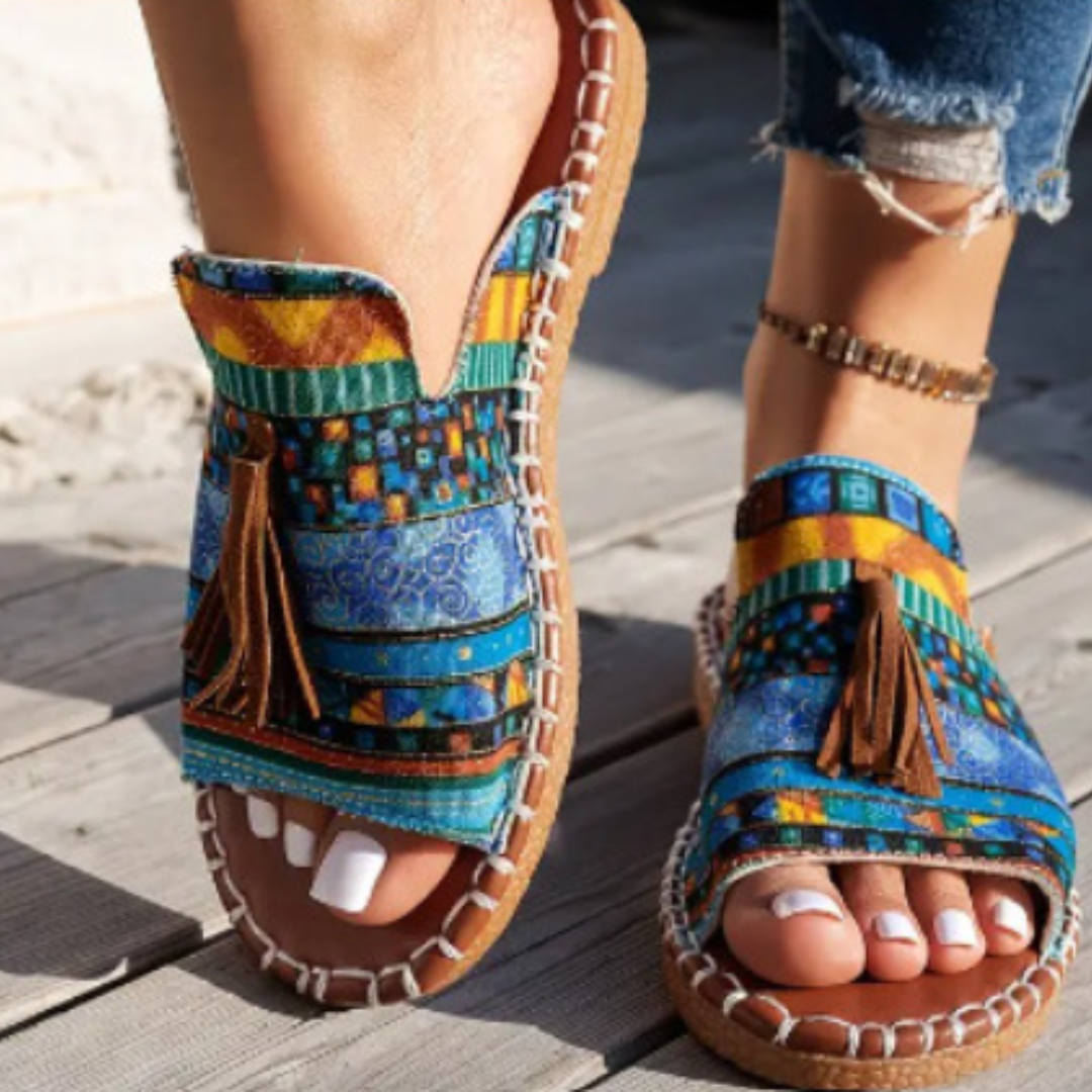 Damen Sandalen | Offene Zehen Flache Sohle