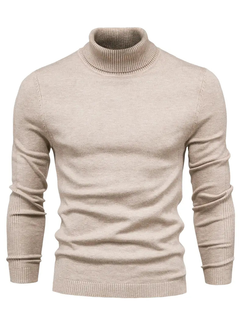 Pullover Herren Strick Mit Rollkragen | Langarm Für Alltag Und Freizeit