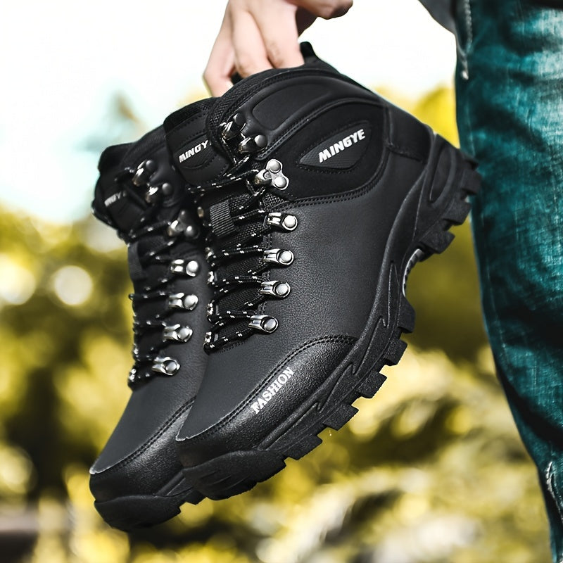 Winterschuhe Herren | Schnürstiefel mit Profilsohle