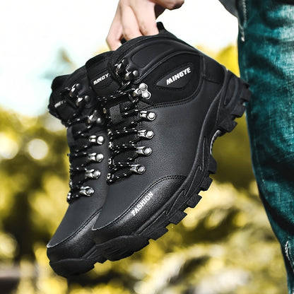 Winterschuhe Herren | Schnürstiefel mit Profilsohle