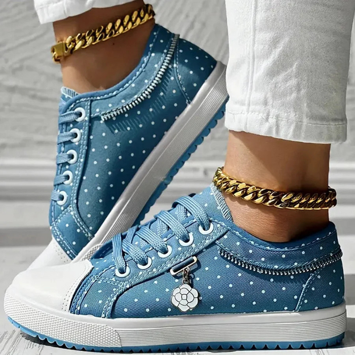 Damen Sneaker | Schnürung Transparente Einsätze