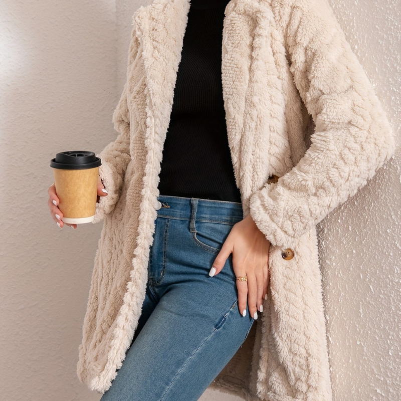 Mantel Damen | Wintermantel Damen Mit Kapuze und Taschen