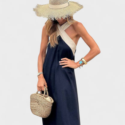 Damen Kleid | Kreuzträger Ärmellos Maxi