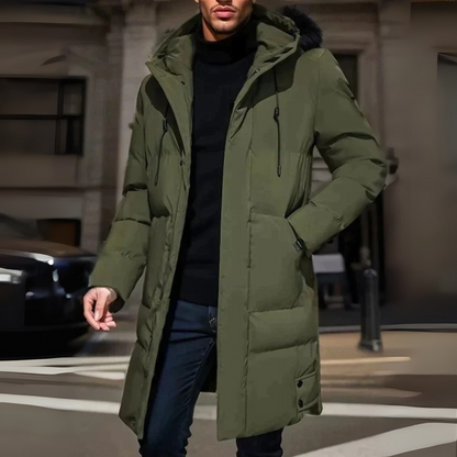 Winterjacke Herren Langer Parka | Wattiert und Warm