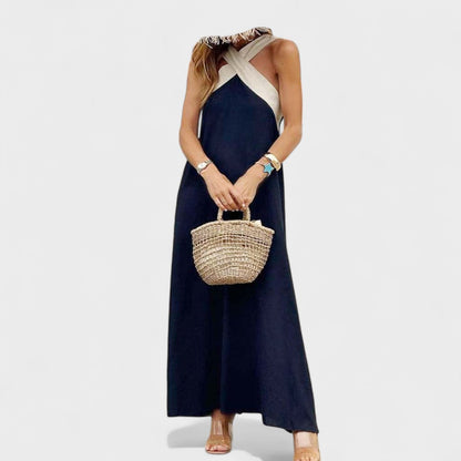 Damen Kleid | Kreuzträger Ärmellos Maxi