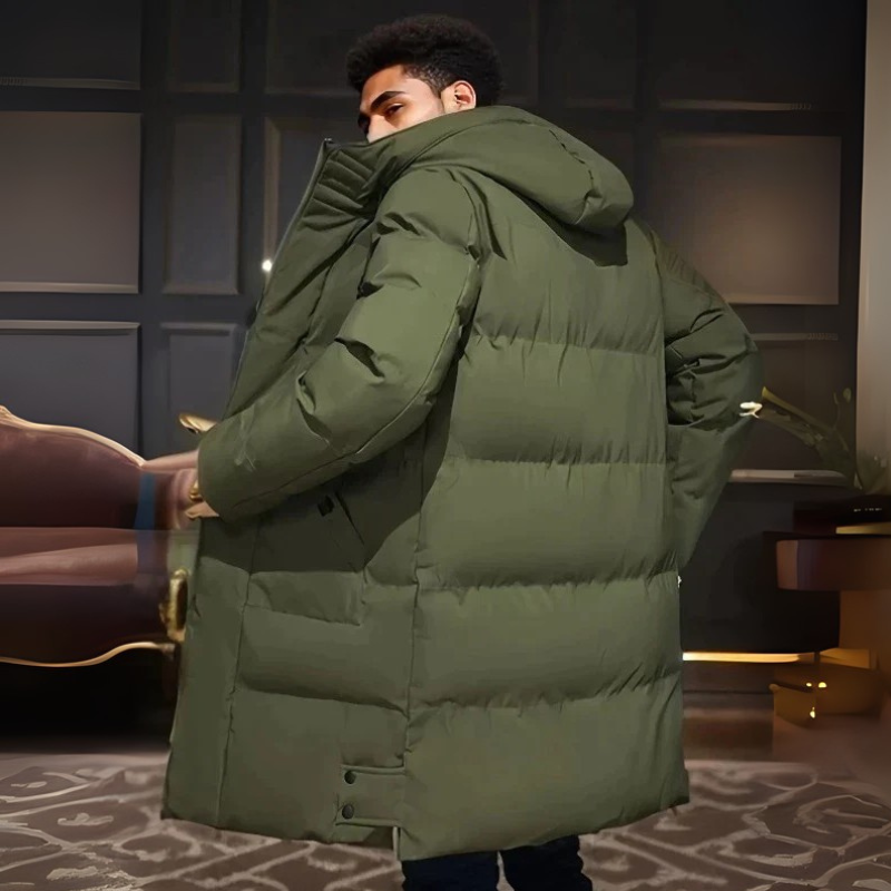 Winterjacke Herren Langer Parka | Wattiert und Warm
