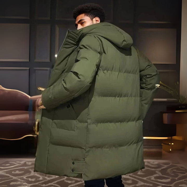 Winterjacke Herren Langer Parka | Wattiert und Warm