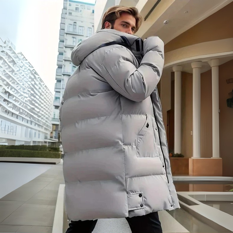 Winterjacke Herren Langer Parka | Wattiert und Warm
