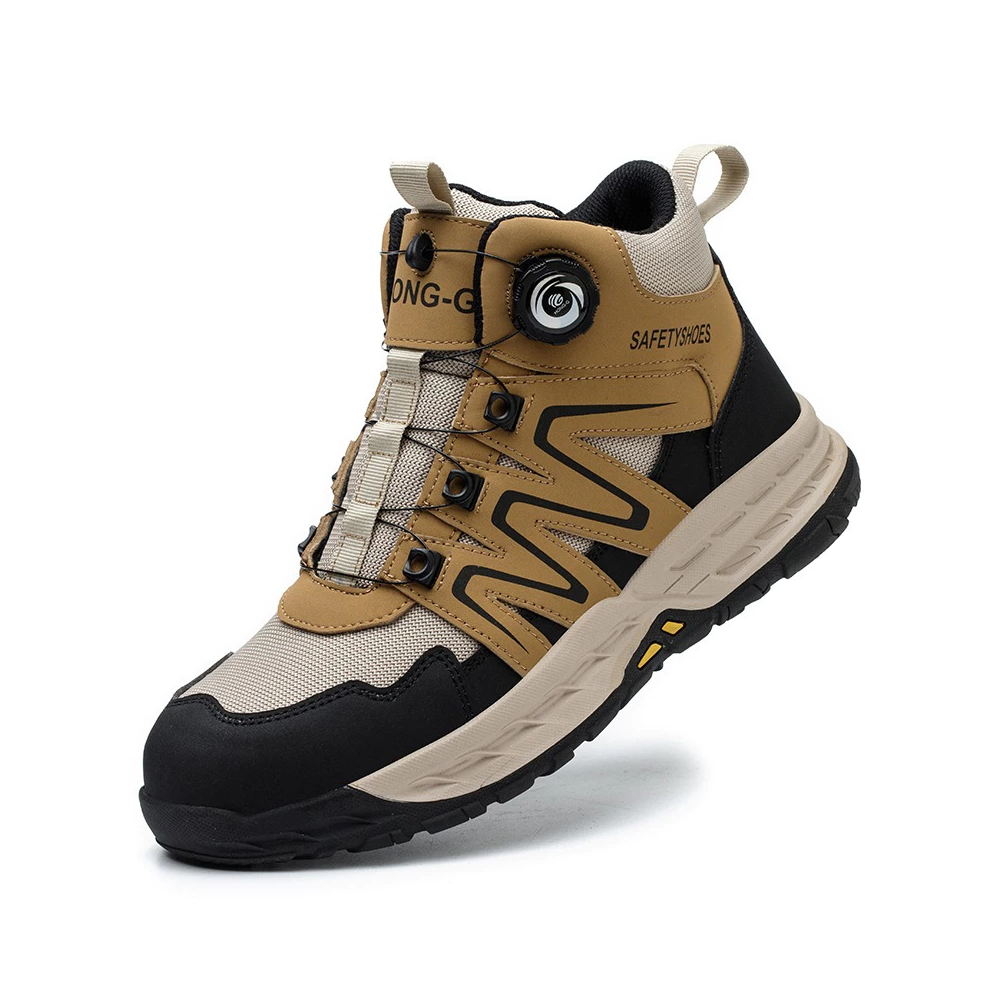 Herren Robuste Stahlkappenschuhe | Sicherheitsstiefel mit Rutschfester Sohle