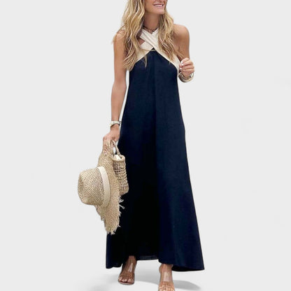 Damen Kleid | Kreuzträger Ärmellos Maxi