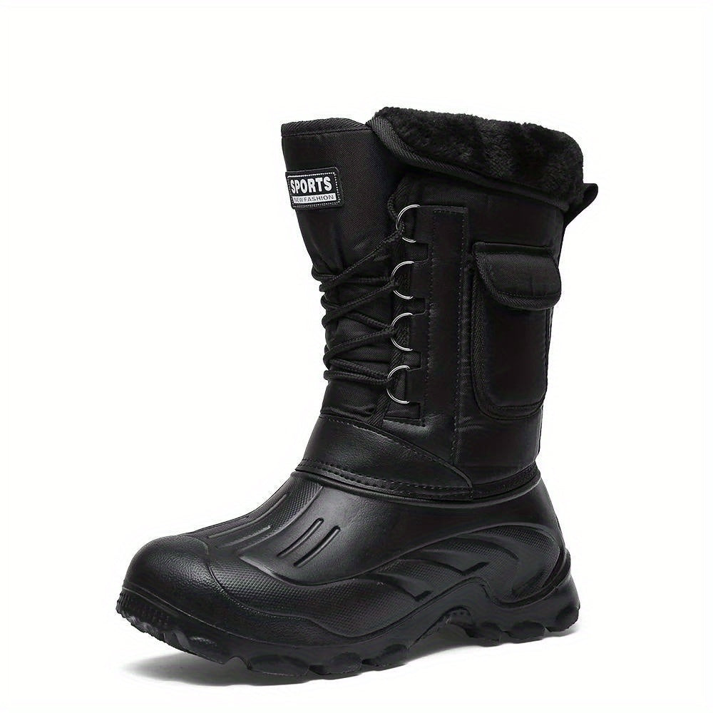 Winterschuhe Herren Stiefel | Hoher Schnitt mit Seitentasche