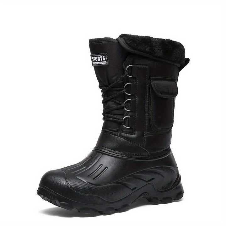 Winterschuhe Herren Stiefel | Hoher Schnitt mit Seitentasche