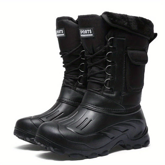 Winterschuhe Herren Stiefel | Hoher Schnitt mit Seitentasche