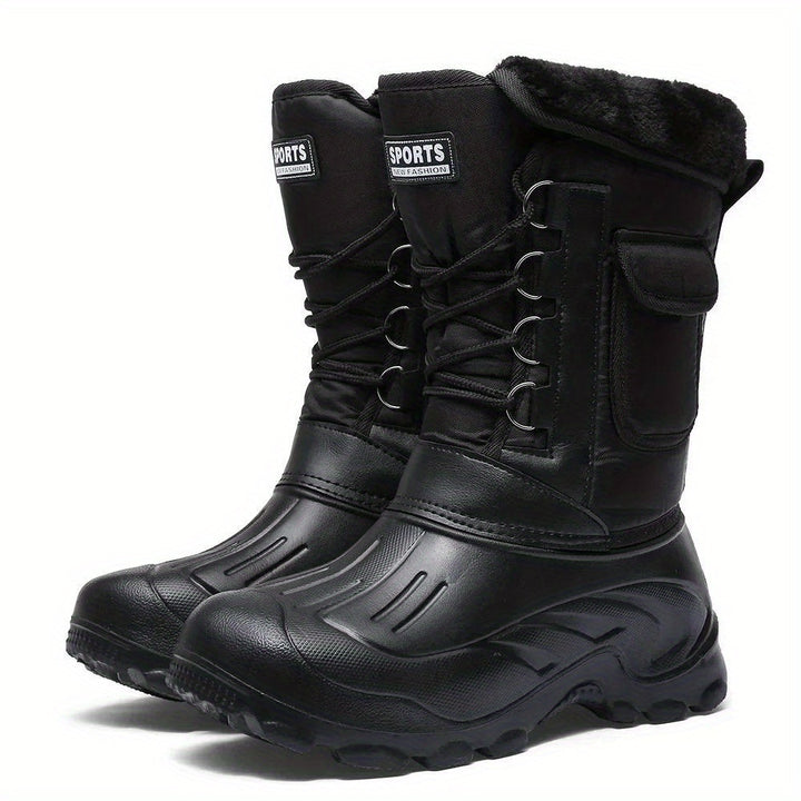Winterschuhe Herren Stiefel | Hoher Schnitt mit Seitentasche