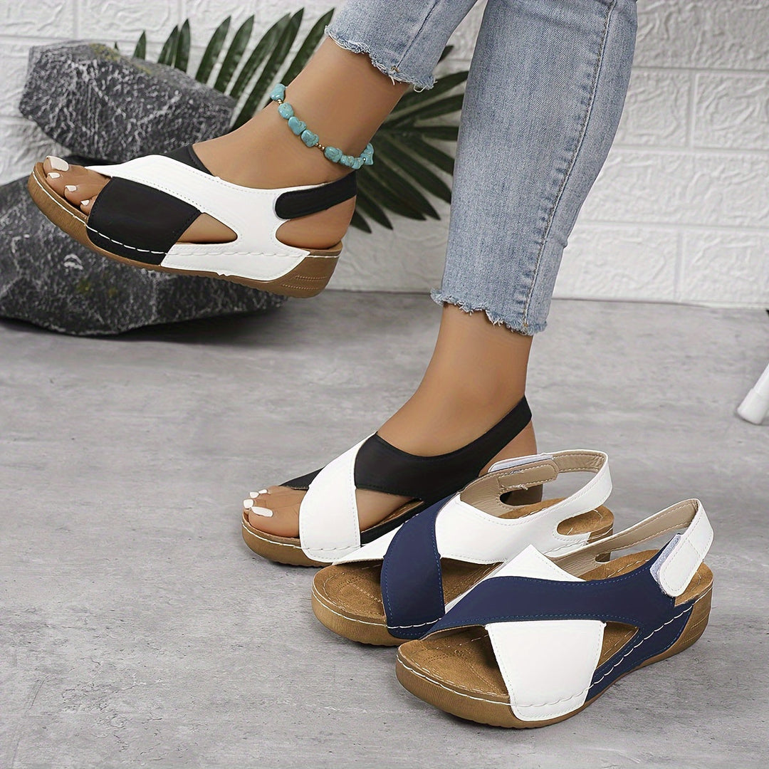Damen Sandalen | Kreuzriemen Offene Seiten
