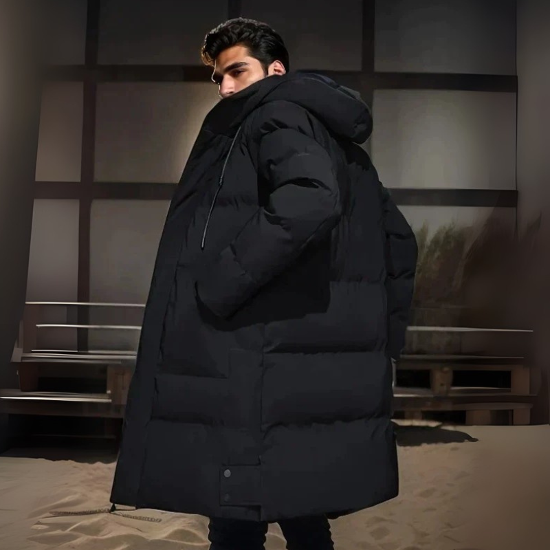 Winterjacke Herren Langer Parka | Wattiert und Warm