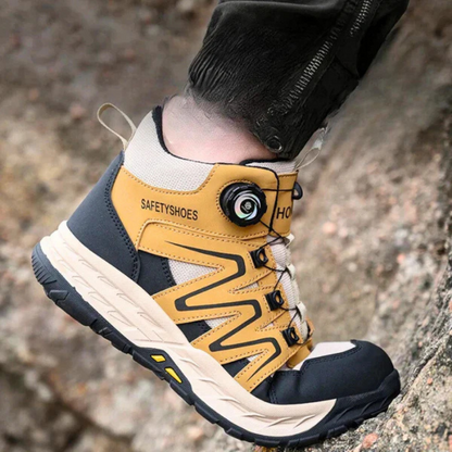 Herren Robuste Stahlkappenschuhe | Sicherheitsstiefel mit Rutschfester Sohle