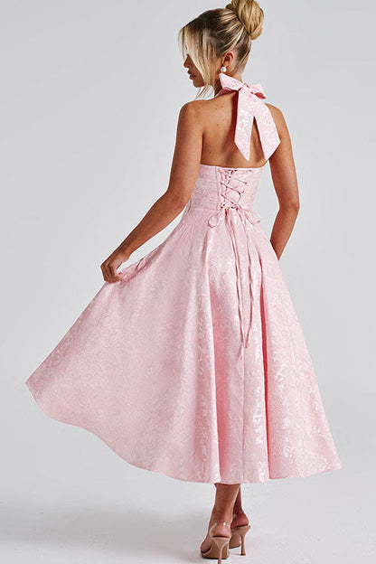 Damen Kleid | Halterneck A-Linie Midi