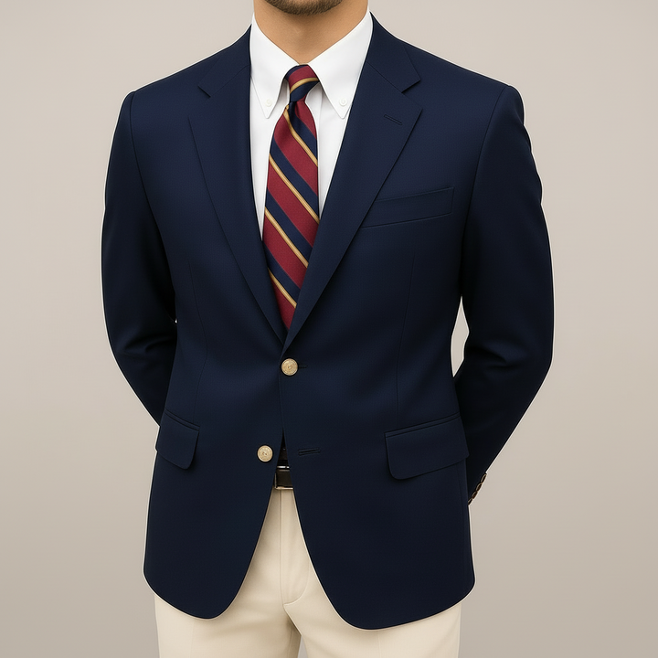 Herren Blazer | Klassisch Revers Goldknöpfe