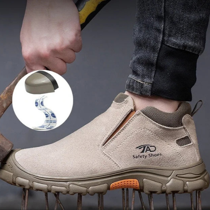 Herren Robuste Stahlkappenschuhe | Rutschfest und Leichtgewicht