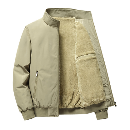 Herren Gefütterte Fleecejacke | Übergangsjacke Leicht