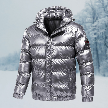 Winterjacke Herren Winddichte Jacke | Mit Abnehmbarer Kapuze