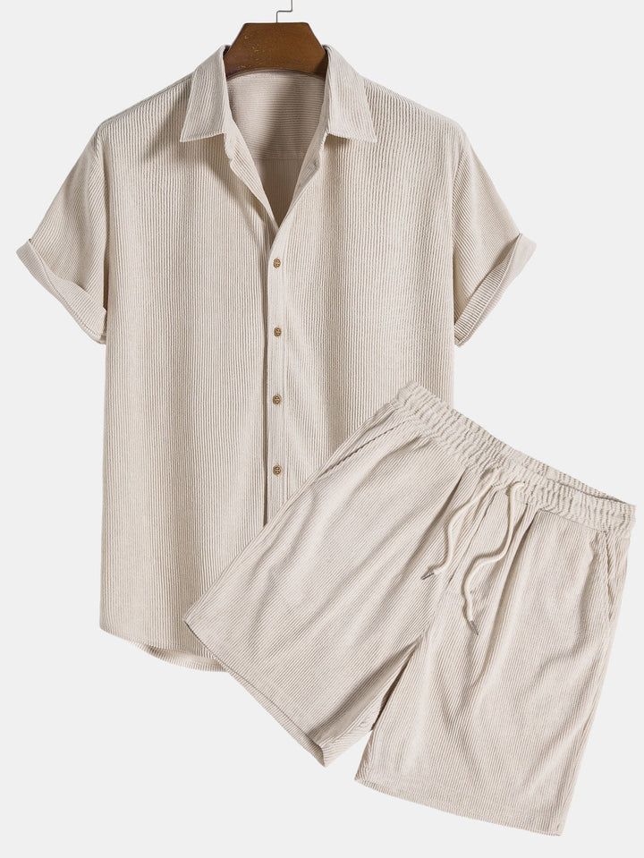 Herren Zweiteiler | Kurzarmhemd und Shorts
