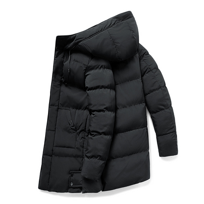 Winterjacke Herren Langer Parka | Wattiert und Warm