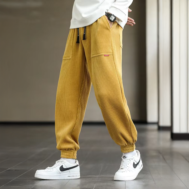 Herren-Jogginghose | Rippstruktur Bündchen