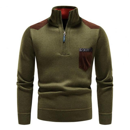 Pullover Herren Mit Stehkragen Und Reissverschluss | Langarm
