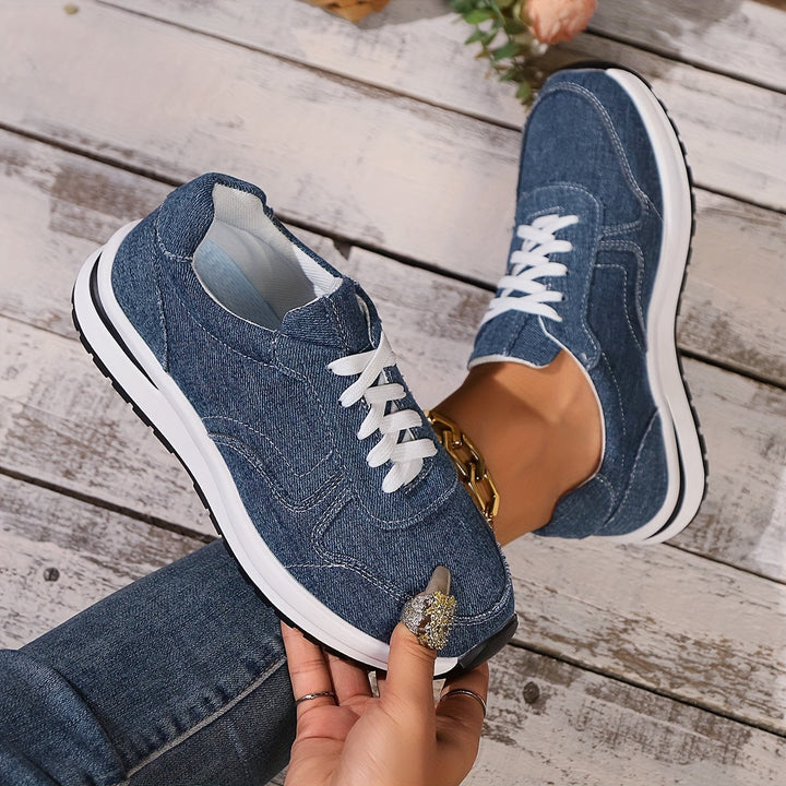 Damen Sneaker | Schnürung Plateausohle Low-Top
